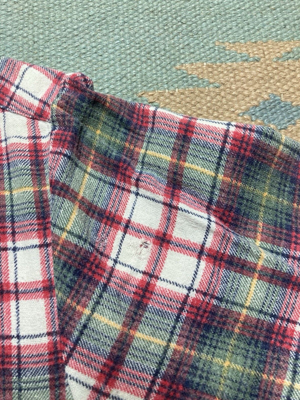 Vintage Dickies flannel shirt plaid soft brushed cotton distre small Size US L / EU 52-54 / 3 - 5 Thumbnail