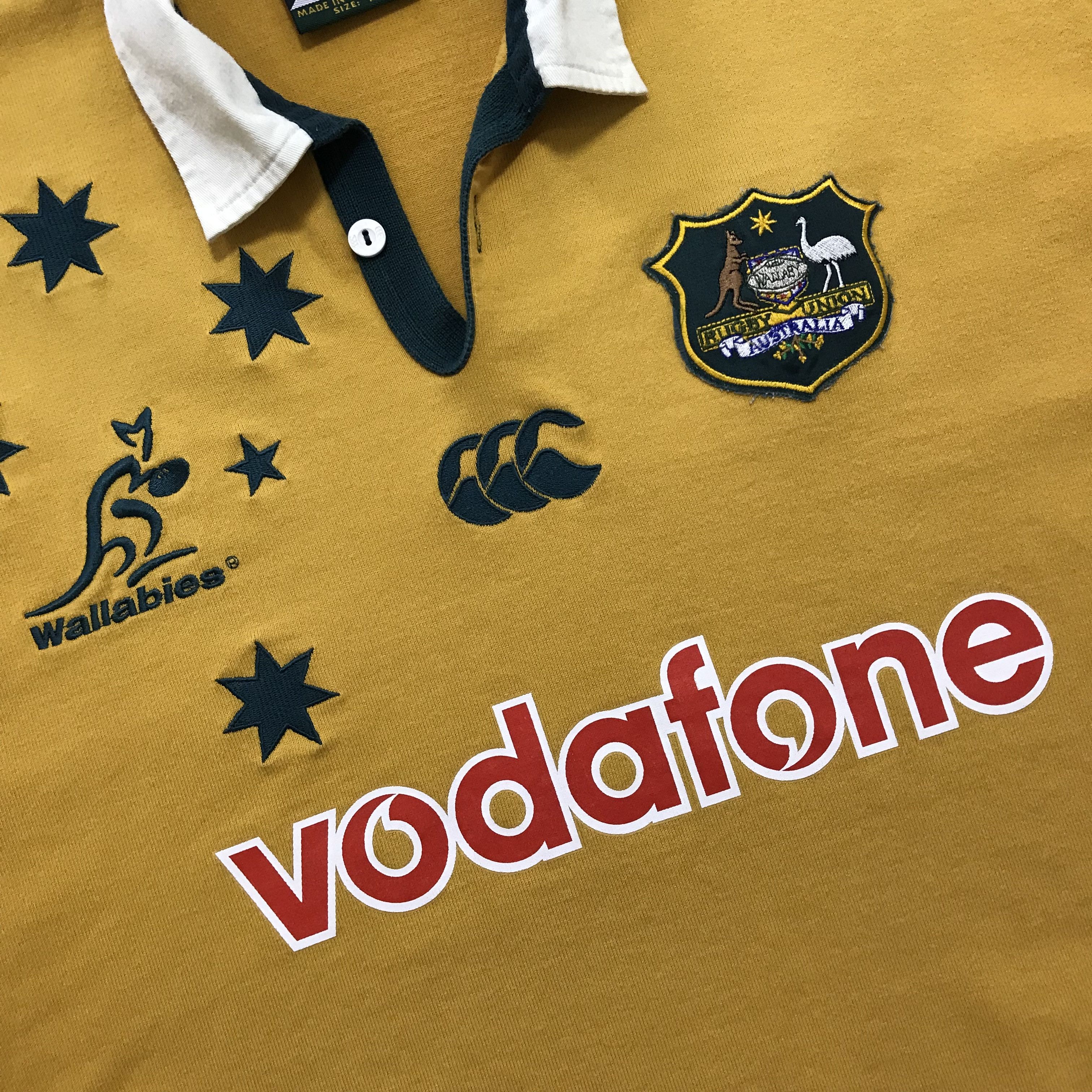 Canterbury of New Zealand Wallabies Australia Rugby 2000 Vintage Jersey Long Sleeve Size US M / EU 48-50 / 2 - 7 Thumbnail