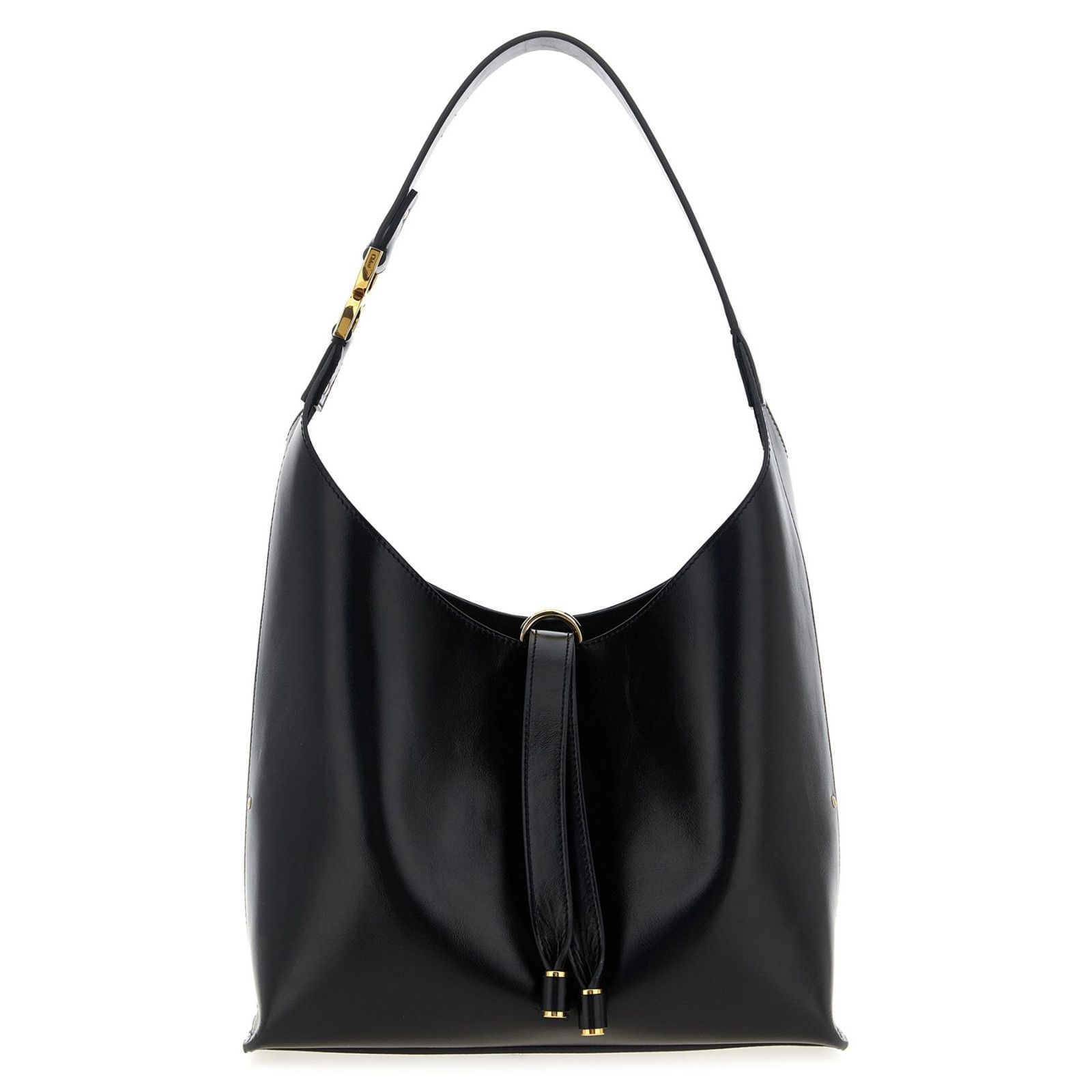 Chloe Chloe Small Black Shiny Leather Shoulder Bag New & Authentic Size ONE SIZE - 1 Thumbnail