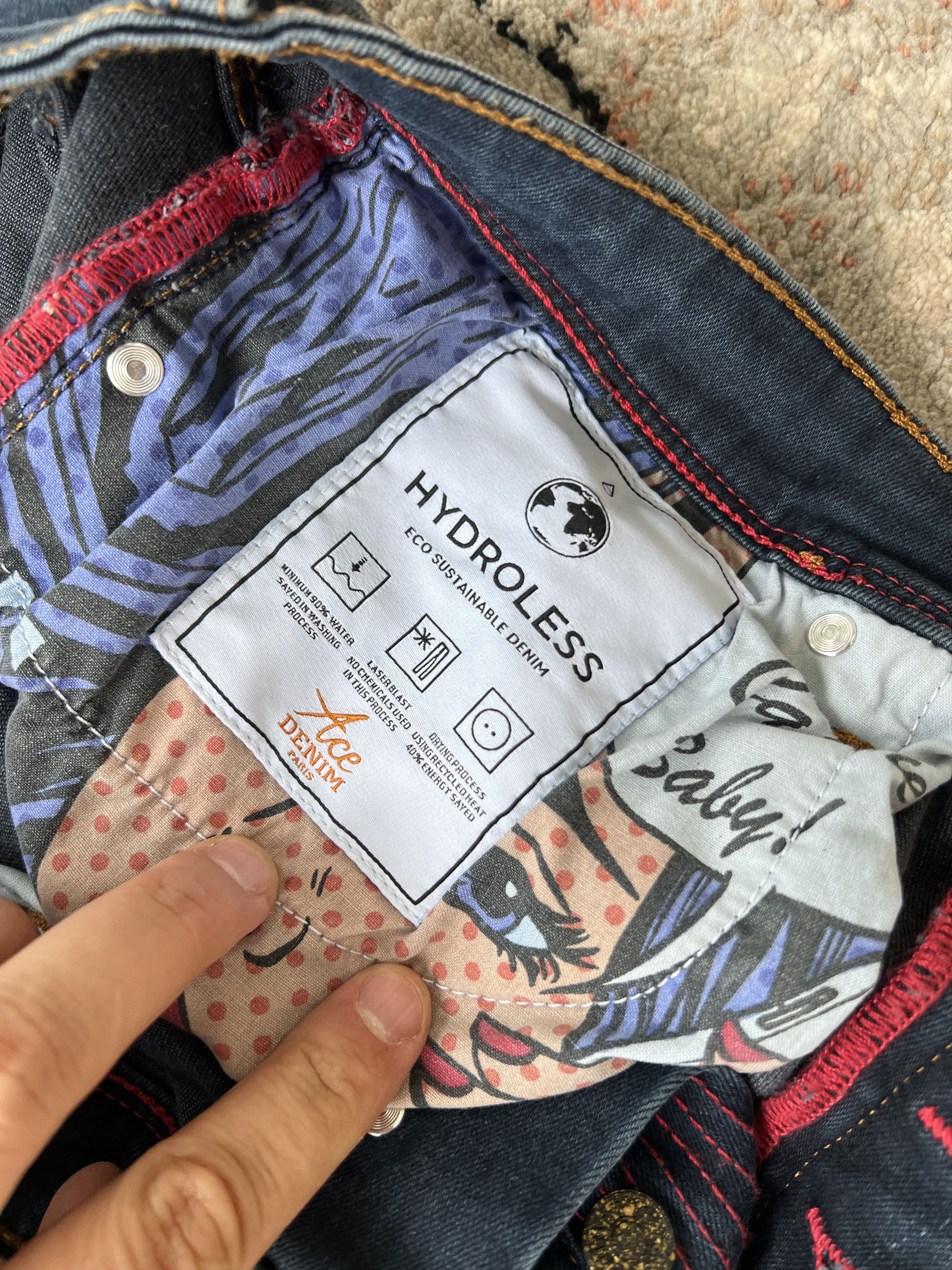Handmade Ace Denim Paris Handmade Jeans Size US 34 / EU 50 - 8 Thumbnail