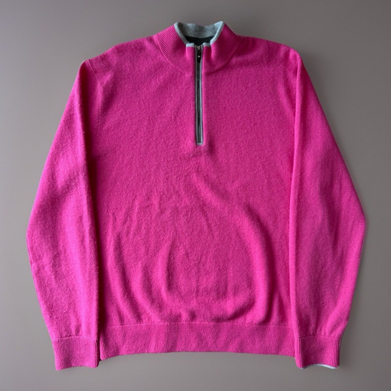 Other Copied - Greyson 1/4 Zip Pullover Pink Wool Golf Sportswear Size US M / EU 48-50 / 2 - 1 Thumbnail