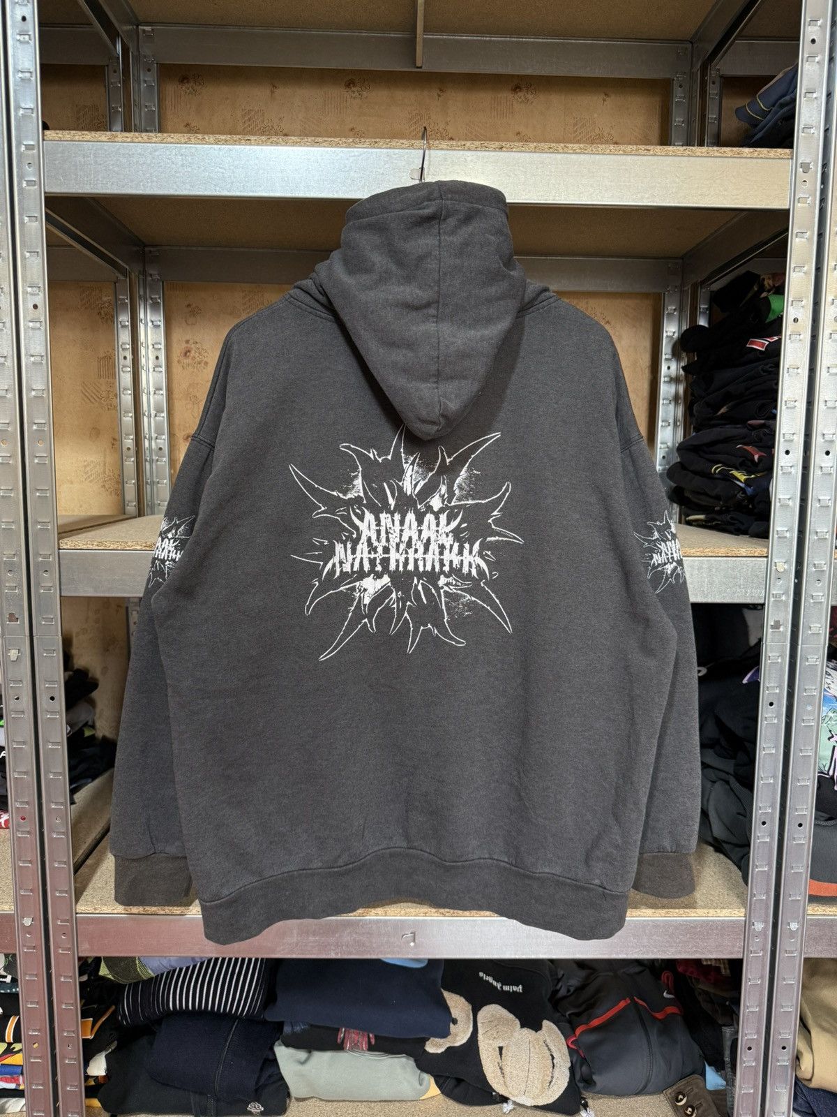 Band Tees × Vintage Vintage 90’s ANAAL NATHRAKH Black Metal Rock Hoodie Y2K Hype Size US XXL / EU 58 / 5 - 2 Thumbnail