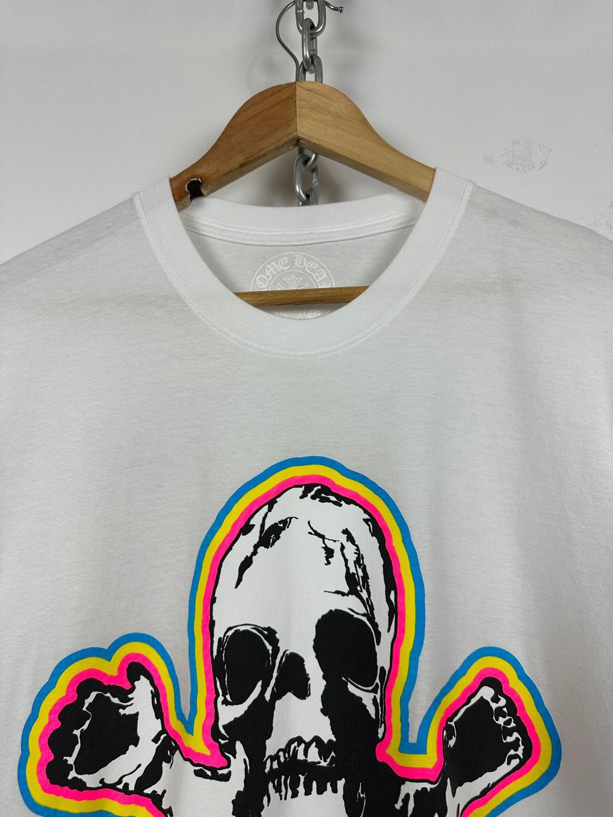 Chrome Hearts Chrome Hearts Foti Rainbow Skull White T-Shirt Size US M / EU 48-50 / 2 - 6 Thumbnail