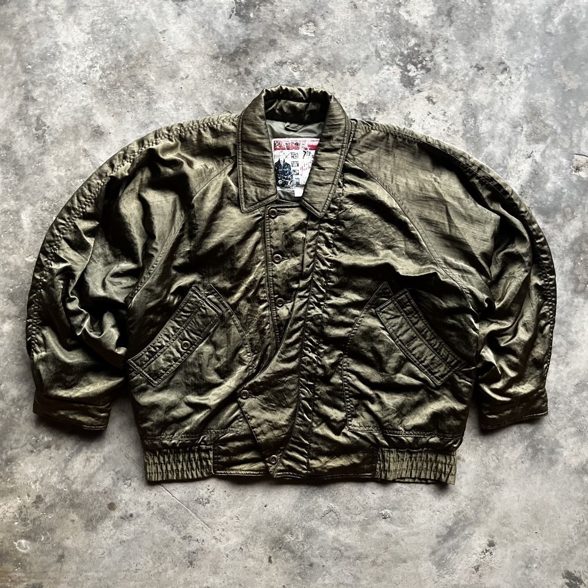 If Six Was Nine BIG LIZARD BOMBER JACKET ( Nice Design ) Size US L / EU 52-54 / 3 - 1 Thumbnail