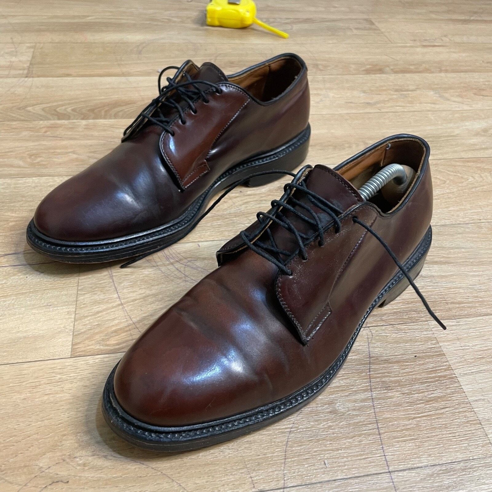 Allen Edmonds Allen Edmonds Park Avenue Oxfords Dress Shoes Brown Leather Size US 7 / EU 40 - 2 Thumbnail