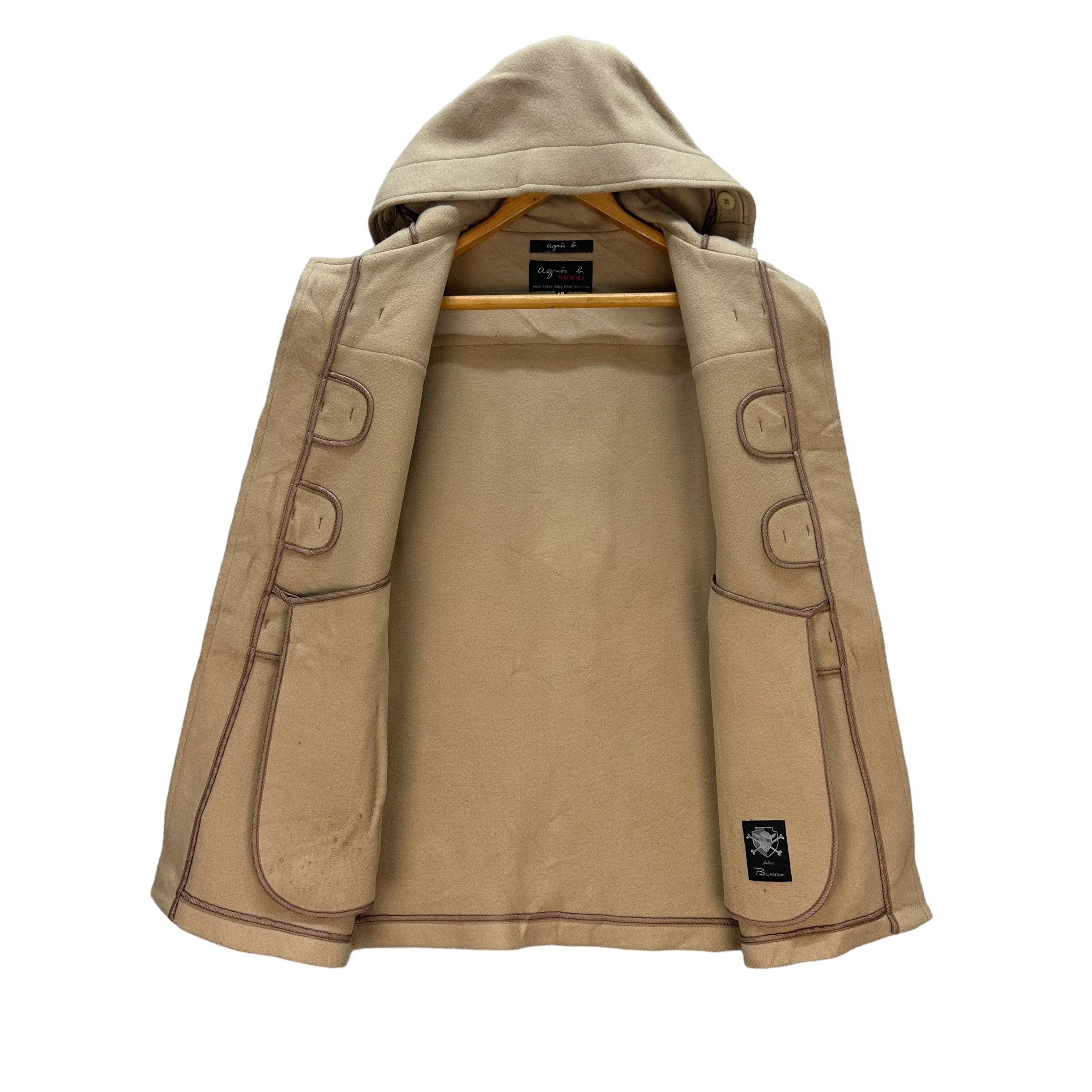 agnes b. AGNES B HOMME FABRIC BY MILIOR DUFFLE COAT #8322-003 Size US S / EU 44-46 / 1 - 8 Thumbnail