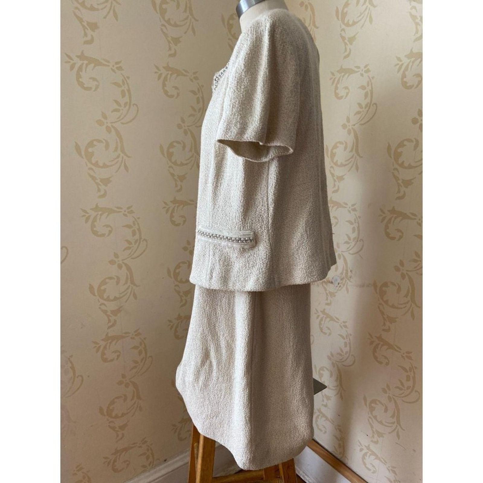 St. John St. John Hand Beading 2c Matching Dress & Jacket - Size L / US 10 / IT 46 - 7 Thumbnail