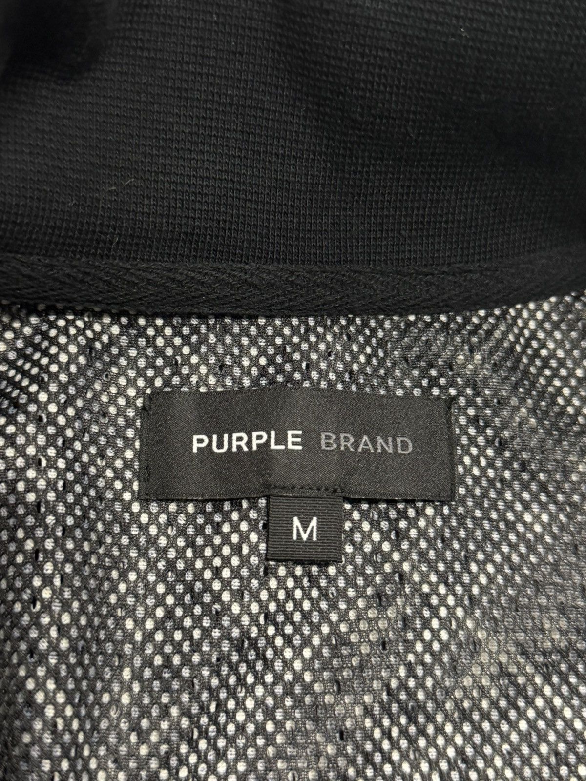 Purple Brand Purple Brand Technical Cropped Track Jacket Black Beauty Size US M / EU 48-50 / 2 - 3 Thumbnail