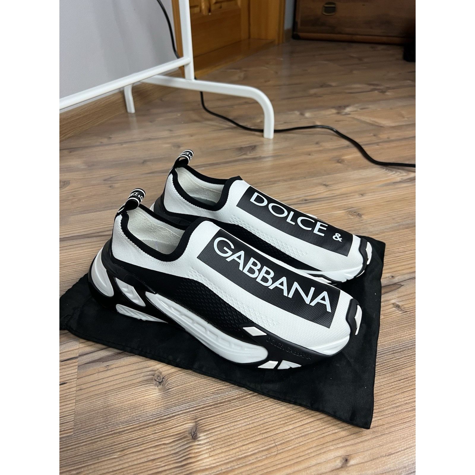 Dolce & Gabbana MINT! Dolce&Gabbana Stretch Mesh Fast White Sneakers Size 44 Size US 10.5 / EU 43-44 - 6 Thumbnail