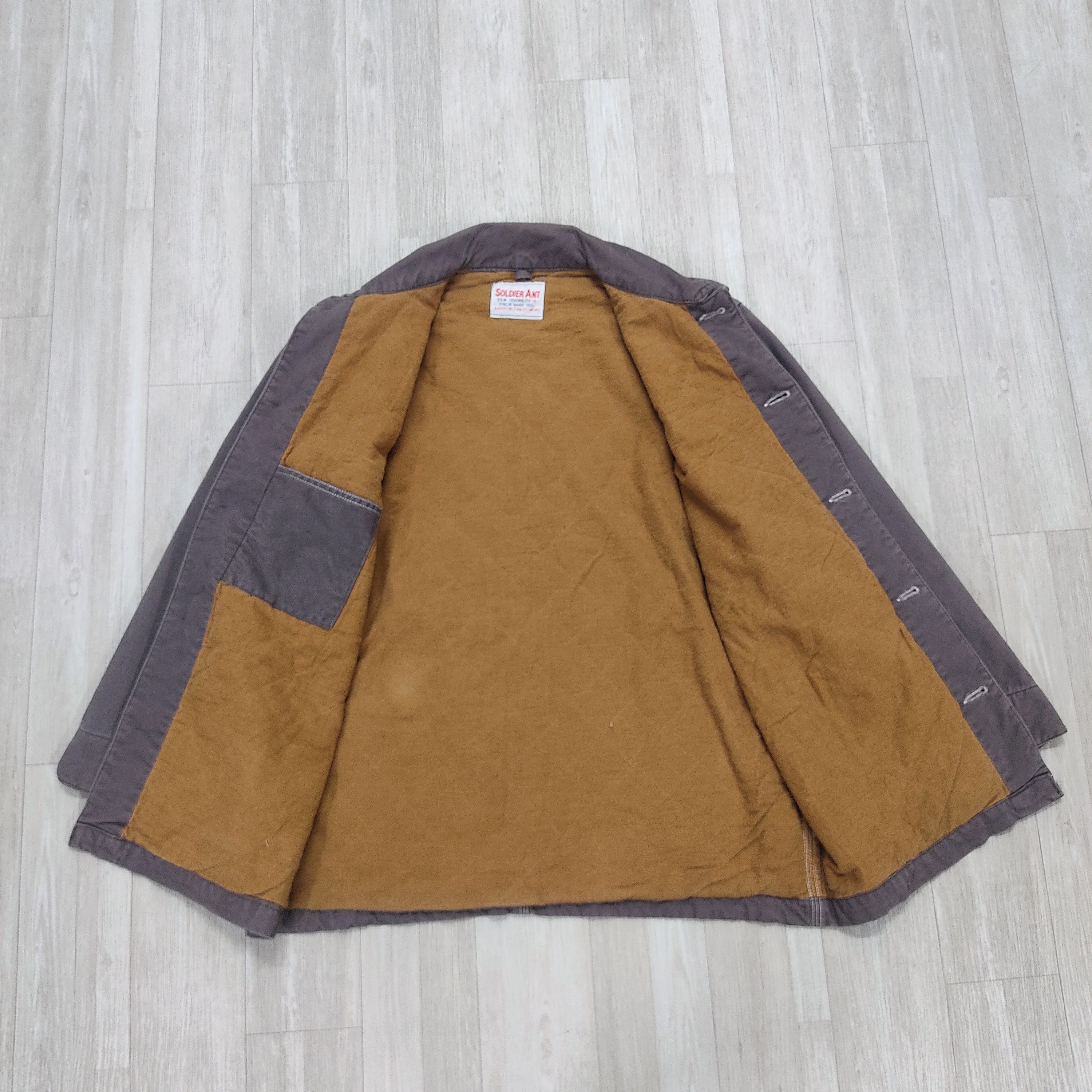 Japanese Brand SPIDER ANT Lined Chore Jacket Kapital Inspired Size US M / EU 48-50 / 2 - 8 Thumbnail