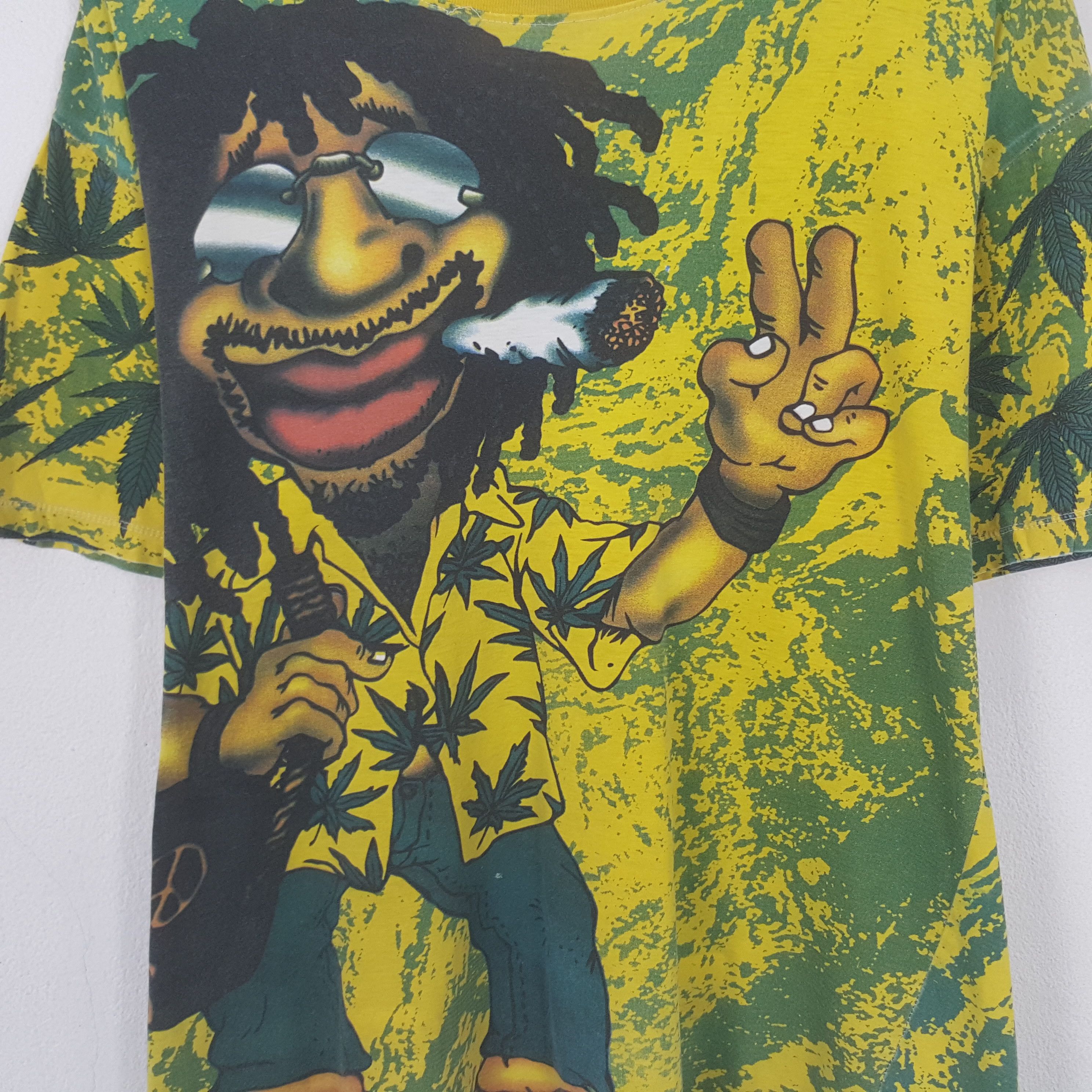 Band Tees Vintage Bob Marley American Singer Tshirt Size US XL / EU 56 / 4 - 2 Thumbnail