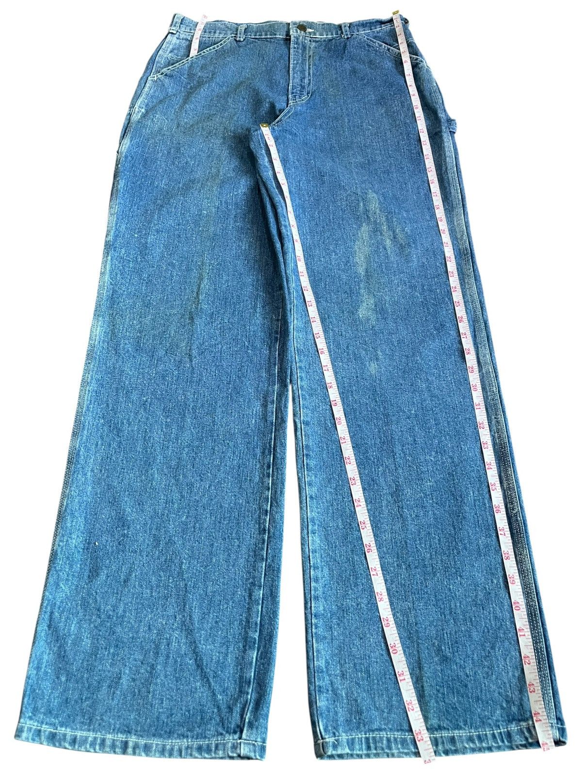 Fubu Vintage Japanese Brand Carpenter Workwear Baggy Jeans Size US 33 - 7 Thumbnail