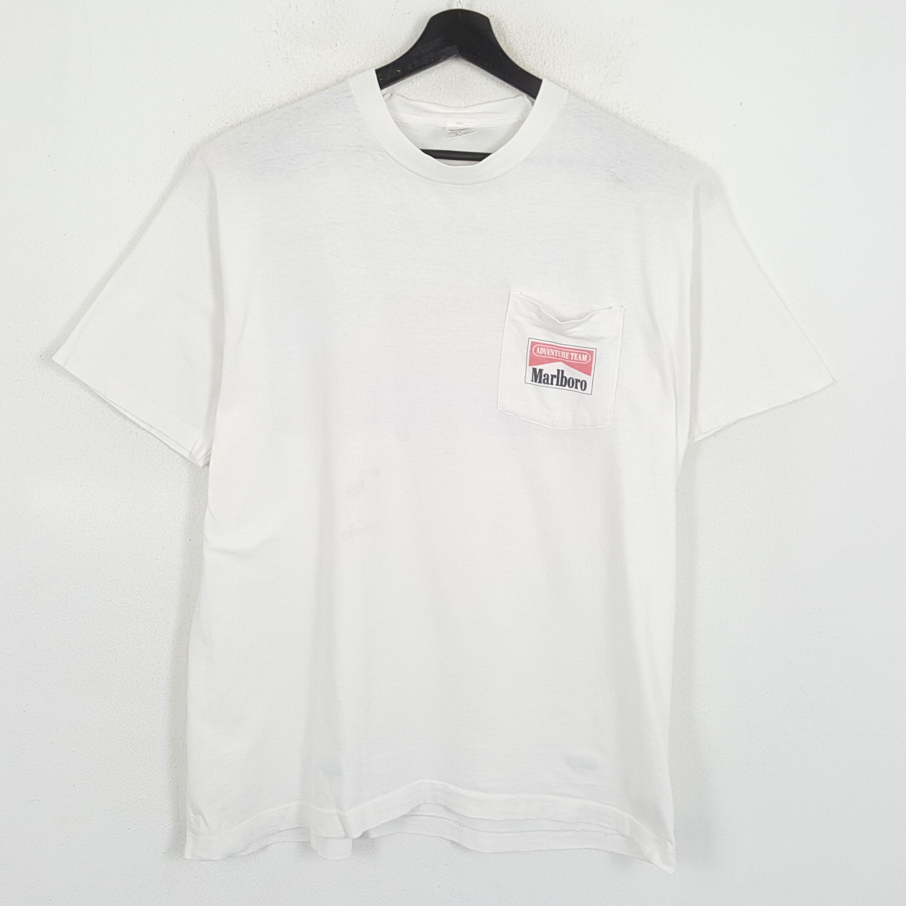 Marlboro × Vintage MARLBORO ADVENTURE TEAM Vintage Distressed Tshirt dp1 Size US XL / EU 56 / 4 - 3 Thumbnail