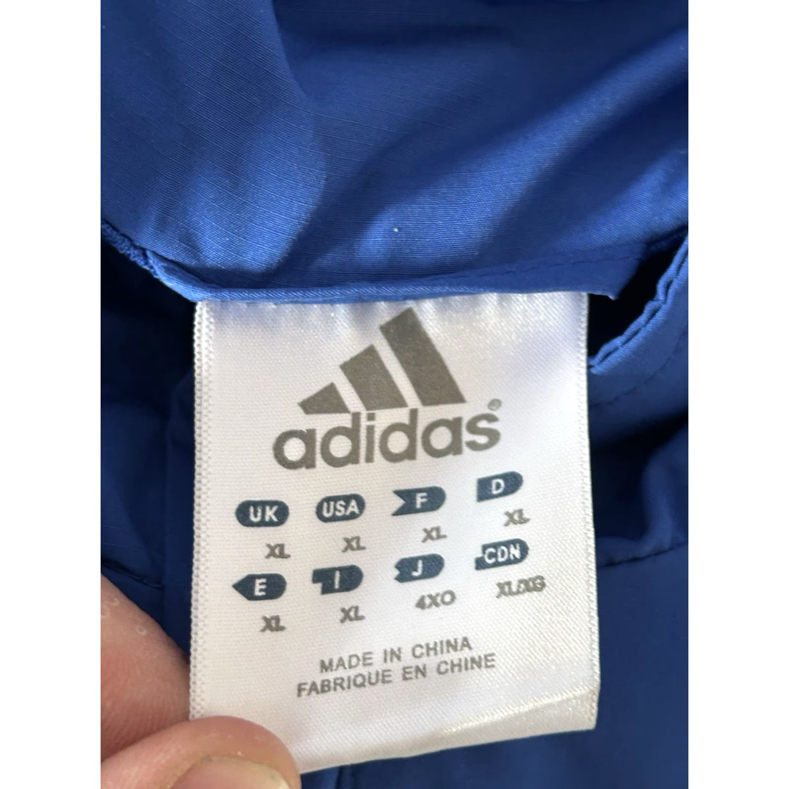 Adidas KU Kansas Adidas Windbreaker Pullover Mens XL Blue 1/4 Zip Jacket College Logo Windbreaker Lightweight Casual Regular Nylon Polyester Nylon Polyester Size US XL / EU 56 / 4 - 3 Thumbnail