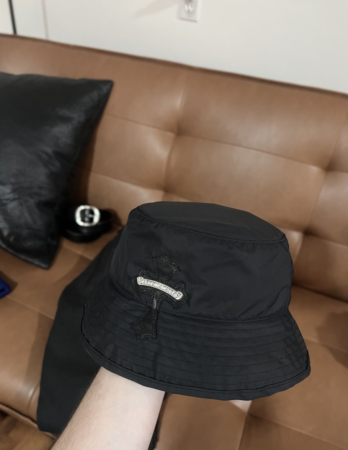 Chrome Hearts Chrome Hearts Bucket Hat Cross Patch (Size L) Size ONE SIZE - 22 Thumbnail