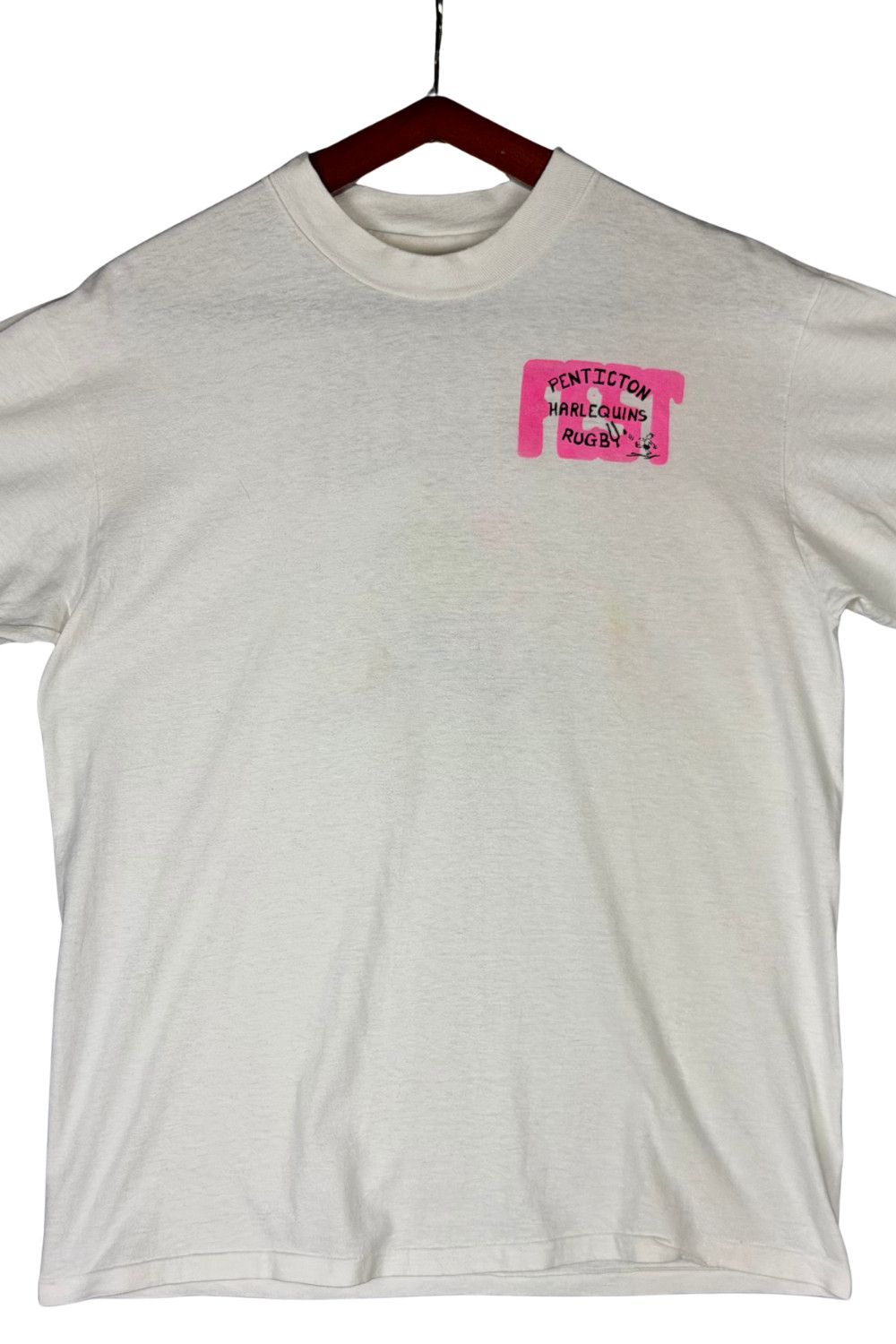 Hanes 90s Penticton Harlequins Rugby Graphic Tee USA Made Hanes L Size US L / EU 52-54 / 3 - 4 Thumbnail