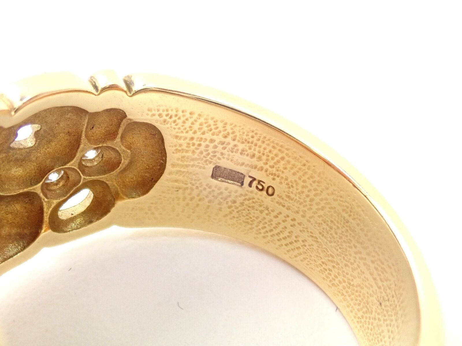Yellow Gold Diamond Windows Large Orange Spessartite Ring