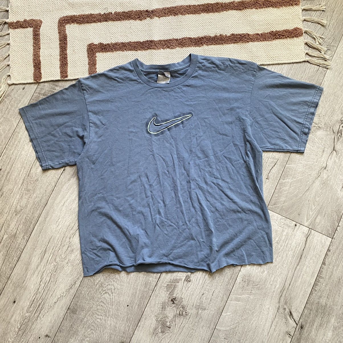 Nike NIKE Y2K DRILL SWOOSH LOGO MADE IN MEXICO T SHIRT Size US L / EU 52-54 / 3 - 1 Thumbnail