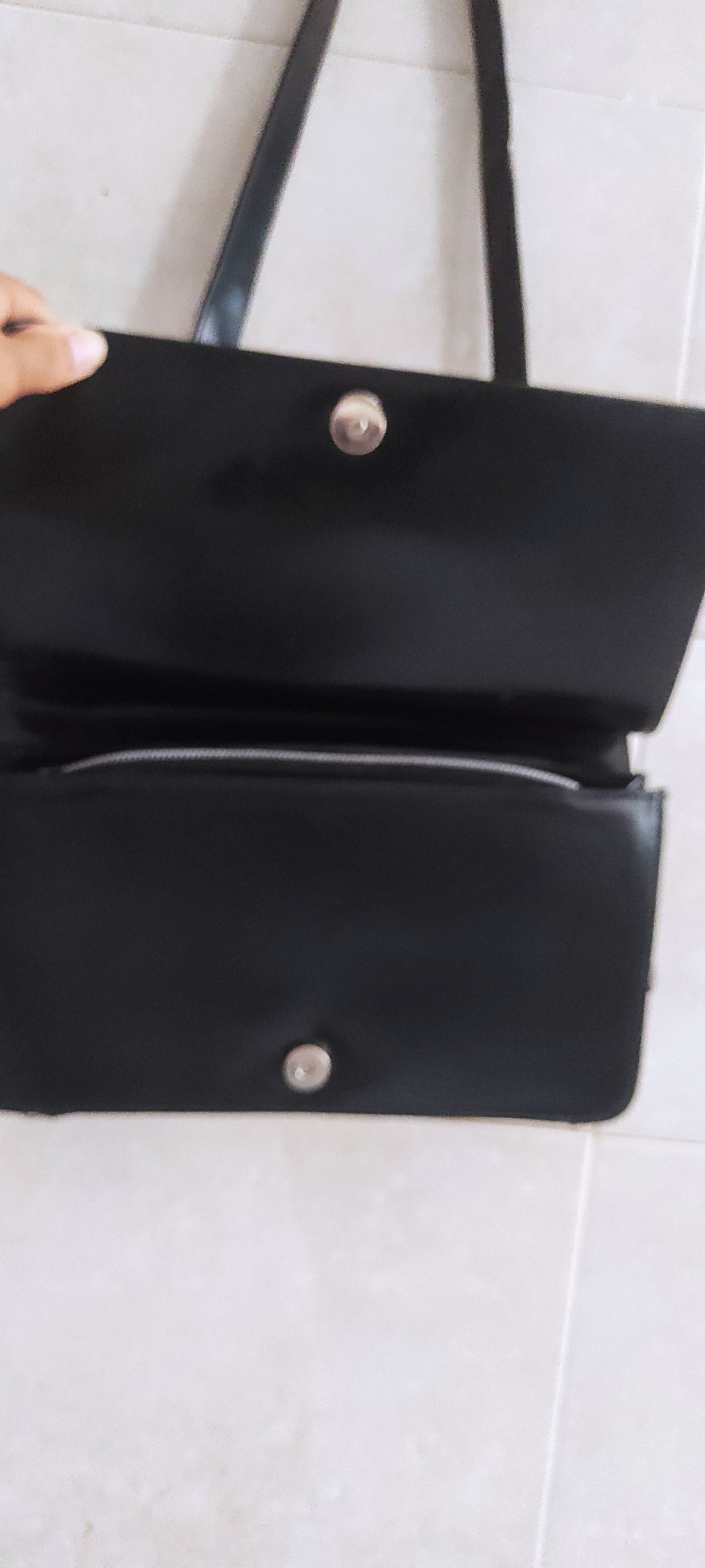 Leather × PICARD Vintage Picard Genuine Leather Women's Black Shoulder Bag Size ONE SIZE - 17 Thumbnail