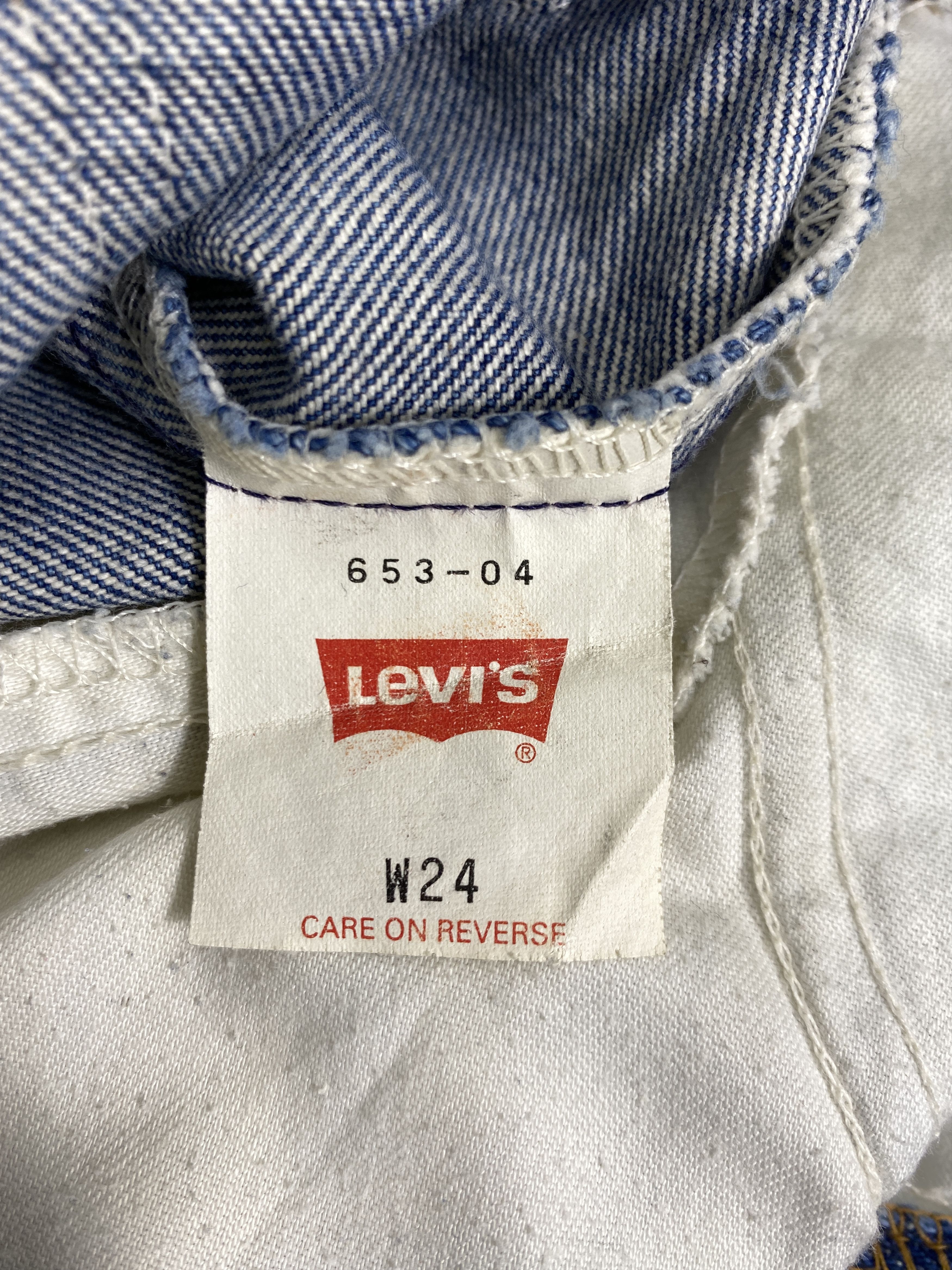 Japanese Brand Blue Vintage Levis 653 Orange Tab Jeans 26x27.5 - JN3229 Size US 26 / EU 42 - 9 Thumbnail