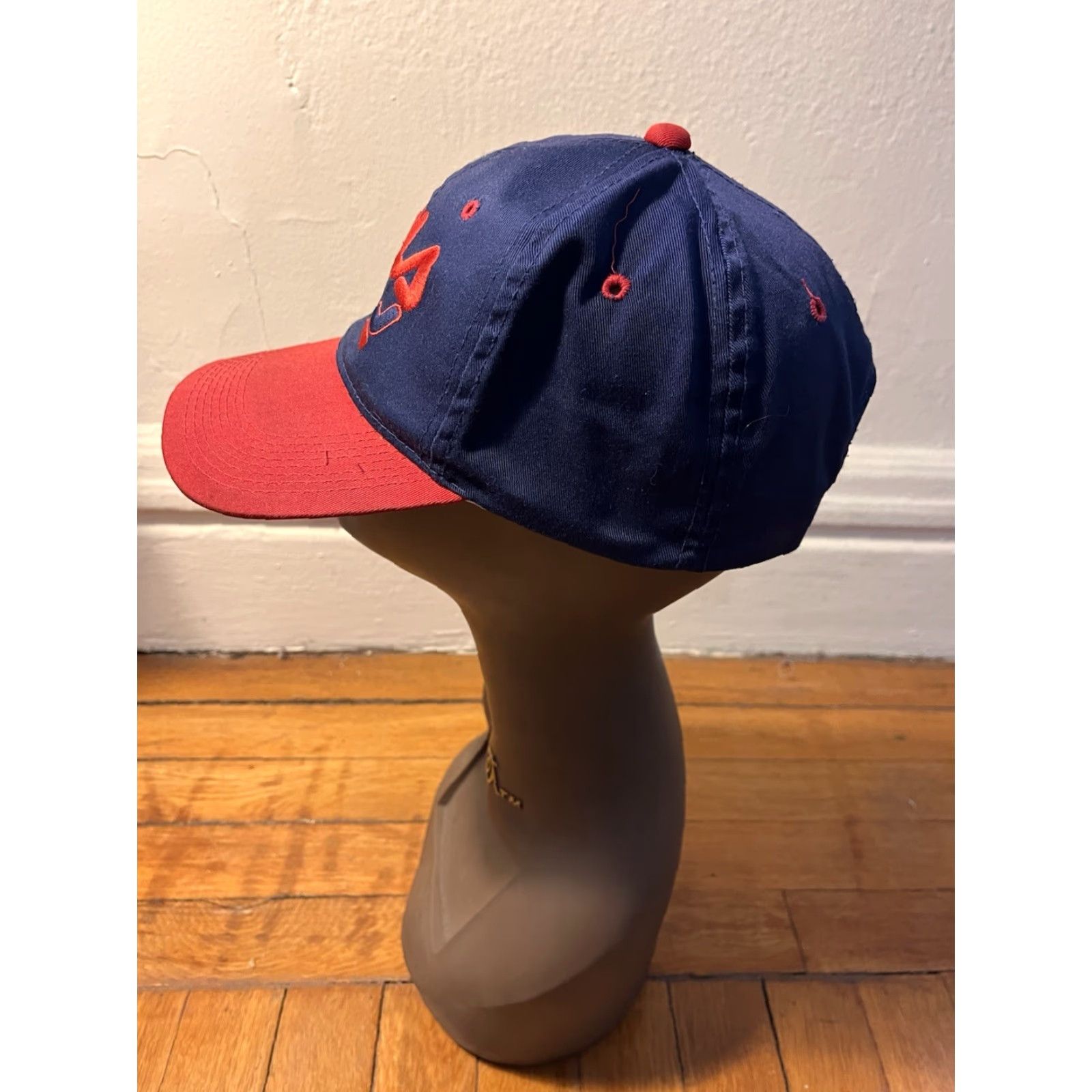 Fila VINTAGE FILA Snapback Hat Cap Blue 90s Mens One Size Adjustable Twill Spell Out Size ONE SIZE - 3 Thumbnail