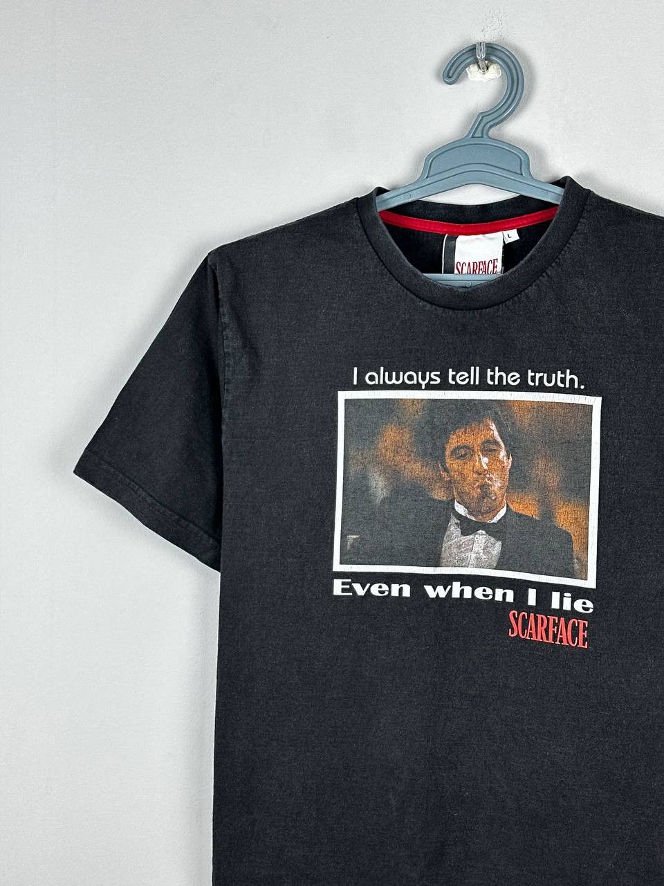 Vintage Vintage y2k Scarface Tony Montana Faded T-Shirt Size US L / EU 52-54 / 3 - 3 Thumbnail