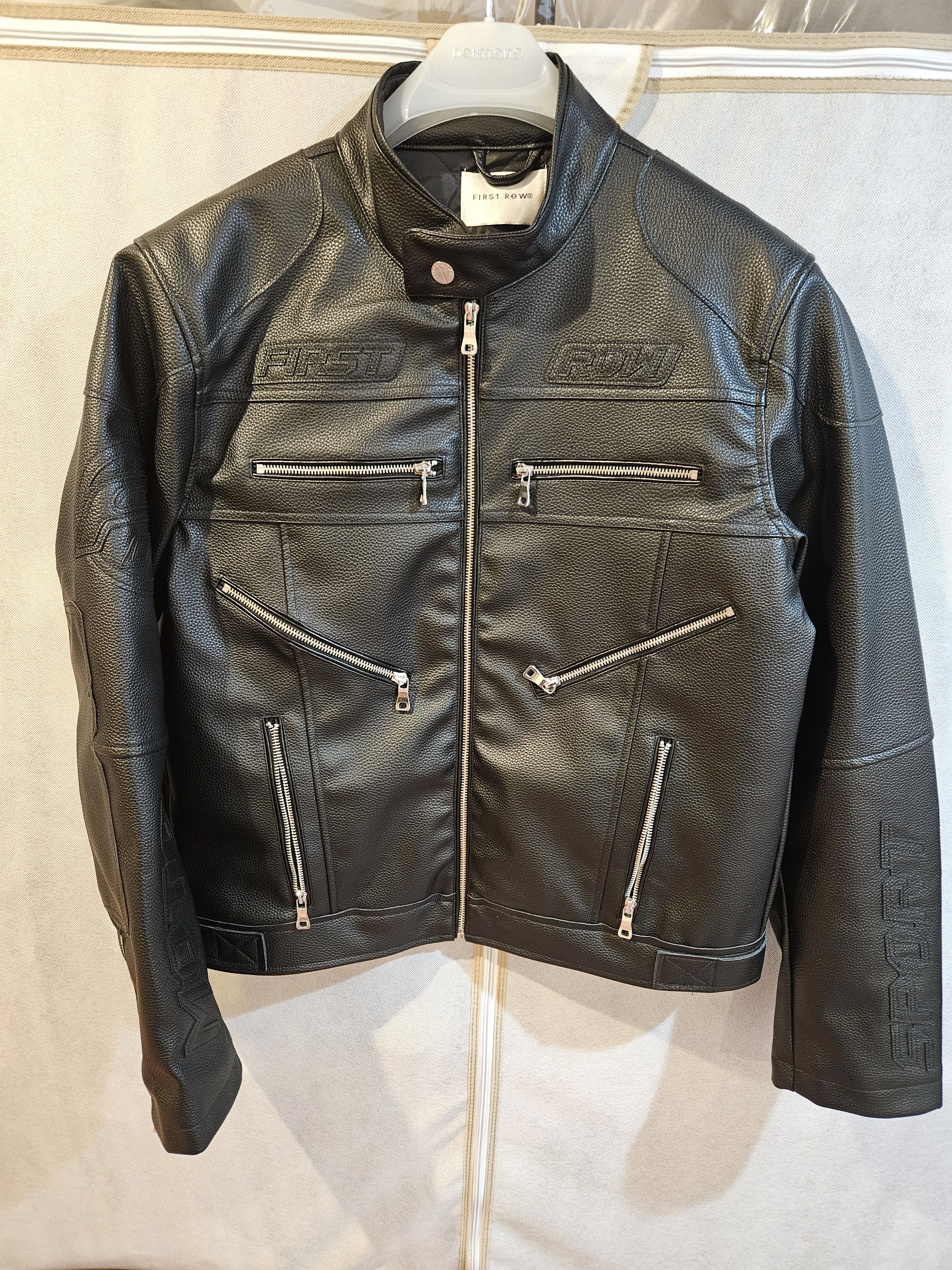 Other FIRST ROW Faux-Leather Biker Jacket Size US L / EU 52-54 / 3 - 4 Thumbnail