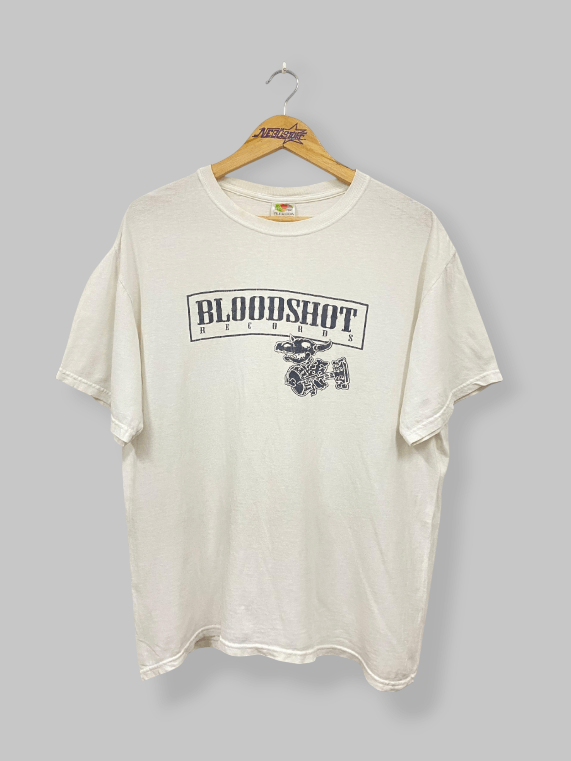 Vintage Vintage 90s Bloodshot Records promo t shirt Size US L / EU 52-54 / 3 - 1 Thumbnail