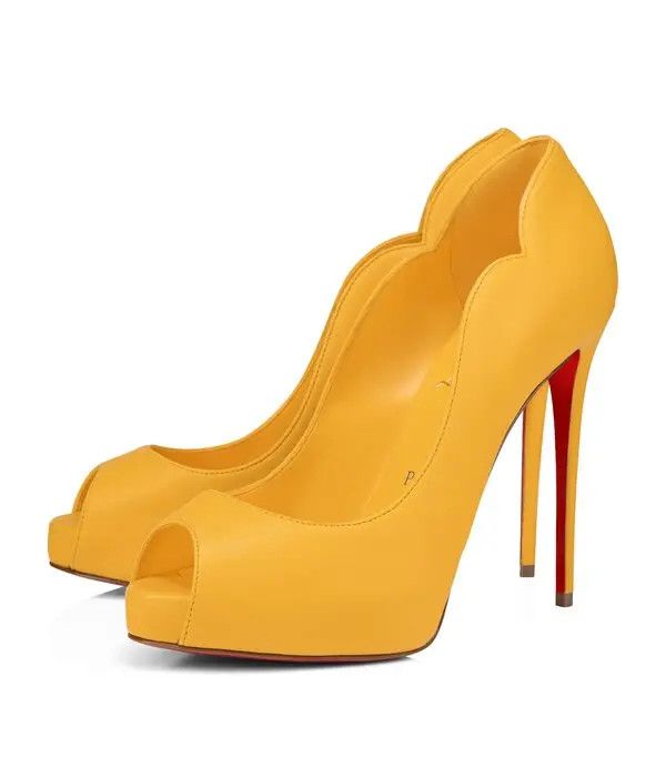 Christian Louboutin oc11z0425 Hot Chick Alta 120 Nappa Lining in Pollen Size US 6.5 / IT 36.5 - 1 Thumbnail