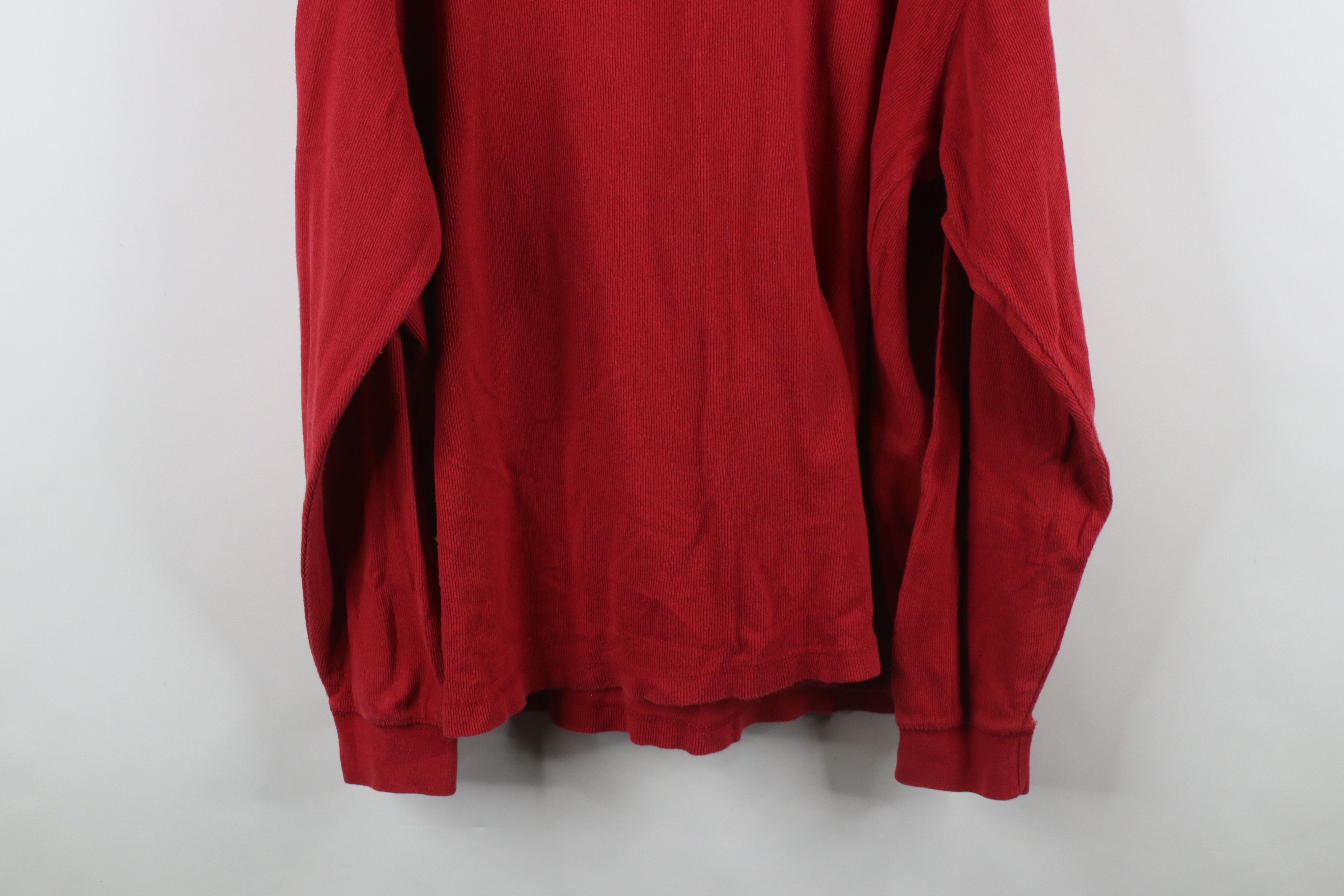 Levi's × Vintage Vintage 90s Levis Ribbed Knit Long Sleeve Henley T-Shirt Size US XL / EU 56 / 4 - 10 Thumbnail