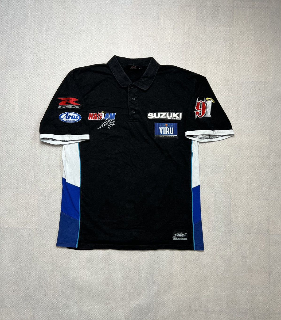 NASCAR × Vintage Polo Shirt Suzuki Racing Nascar R Gsx Vintage Size US L / EU 52-54 / 3 - 1 Thumbnail