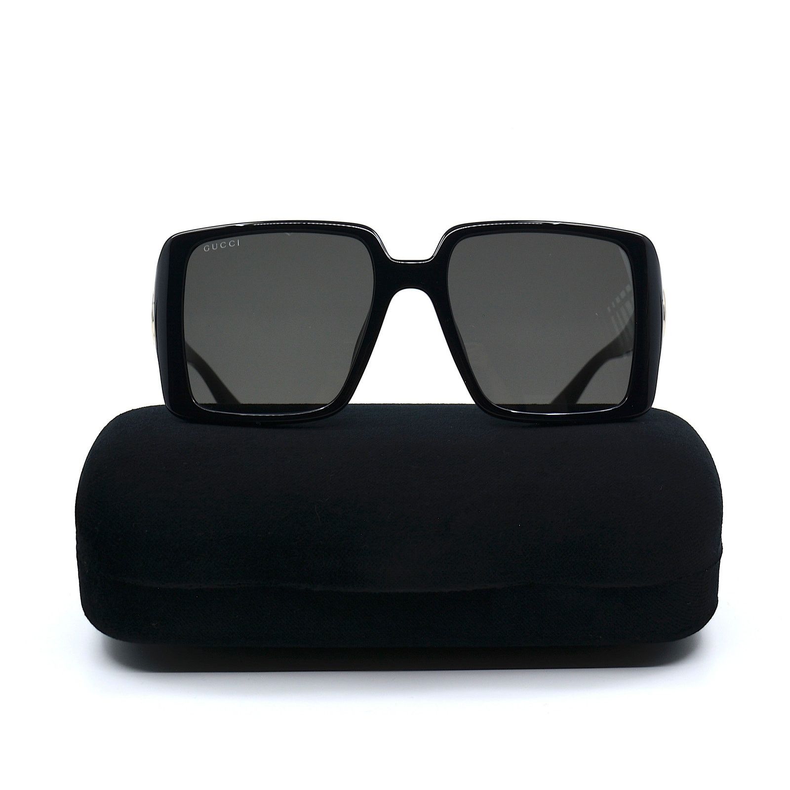 Gucci NEW Gucci GG1692SA Black Frame Dark Grey Lenses Sunglasses Size ONE SIZE - 4 Thumbnail