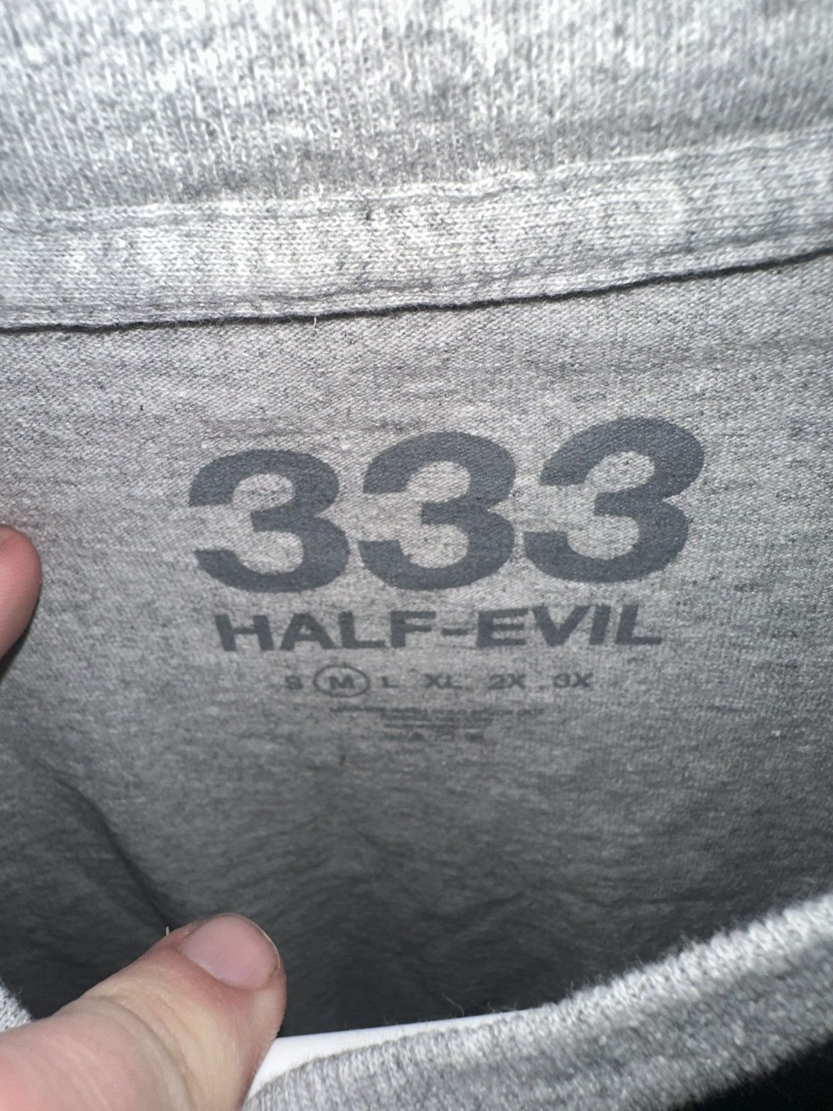 Half Evil Half Evil split Logo T shirt MEDIUM Size US M / EU 48-50 / 2 - 3 Thumbnail