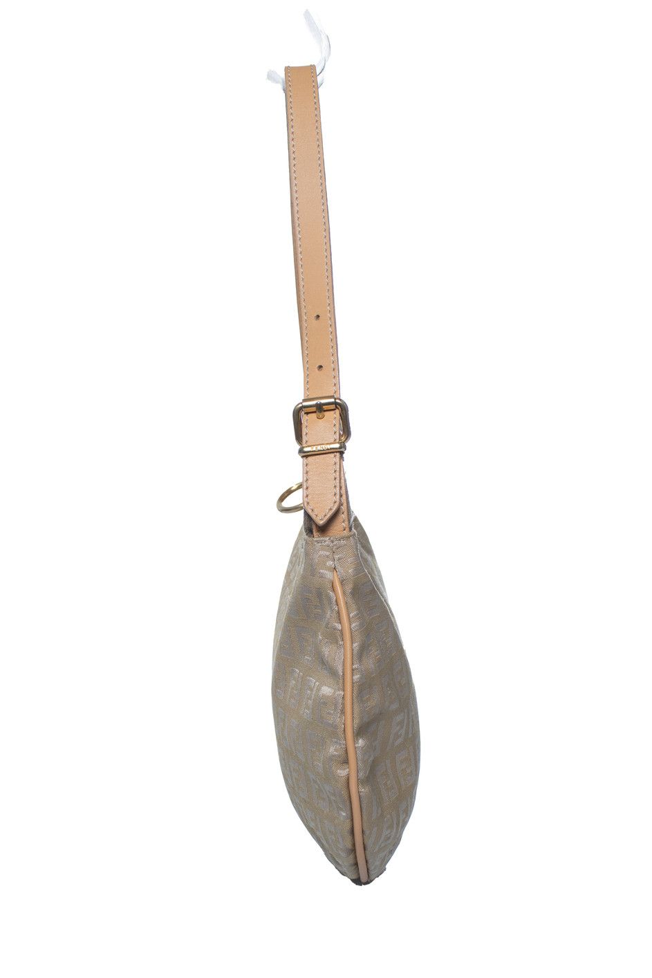 Fendi Fendi, Zucchini FF Oyster shoulder bag in beige Size ONE SIZE - 3 Thumbnail