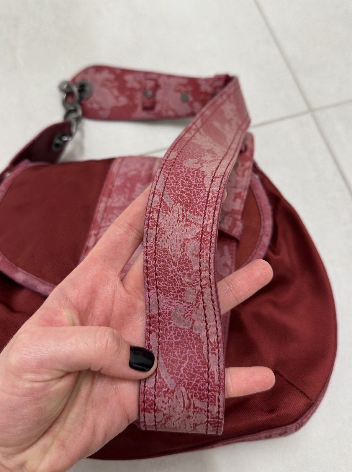 Kenzo DDP Rare Kenzo Vintahe Messenger Red Nylon Crossbody Bag Size ONE SIZE - 9 Thumbnail