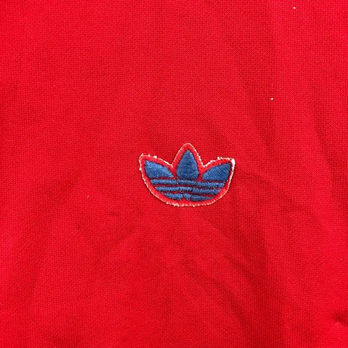 Adidas Vtg 70’ ADIDAS WEST GERMANY Red Sweater Originals Jacket Size US L / EU 52-54 / 3 - 3 Thumbnail