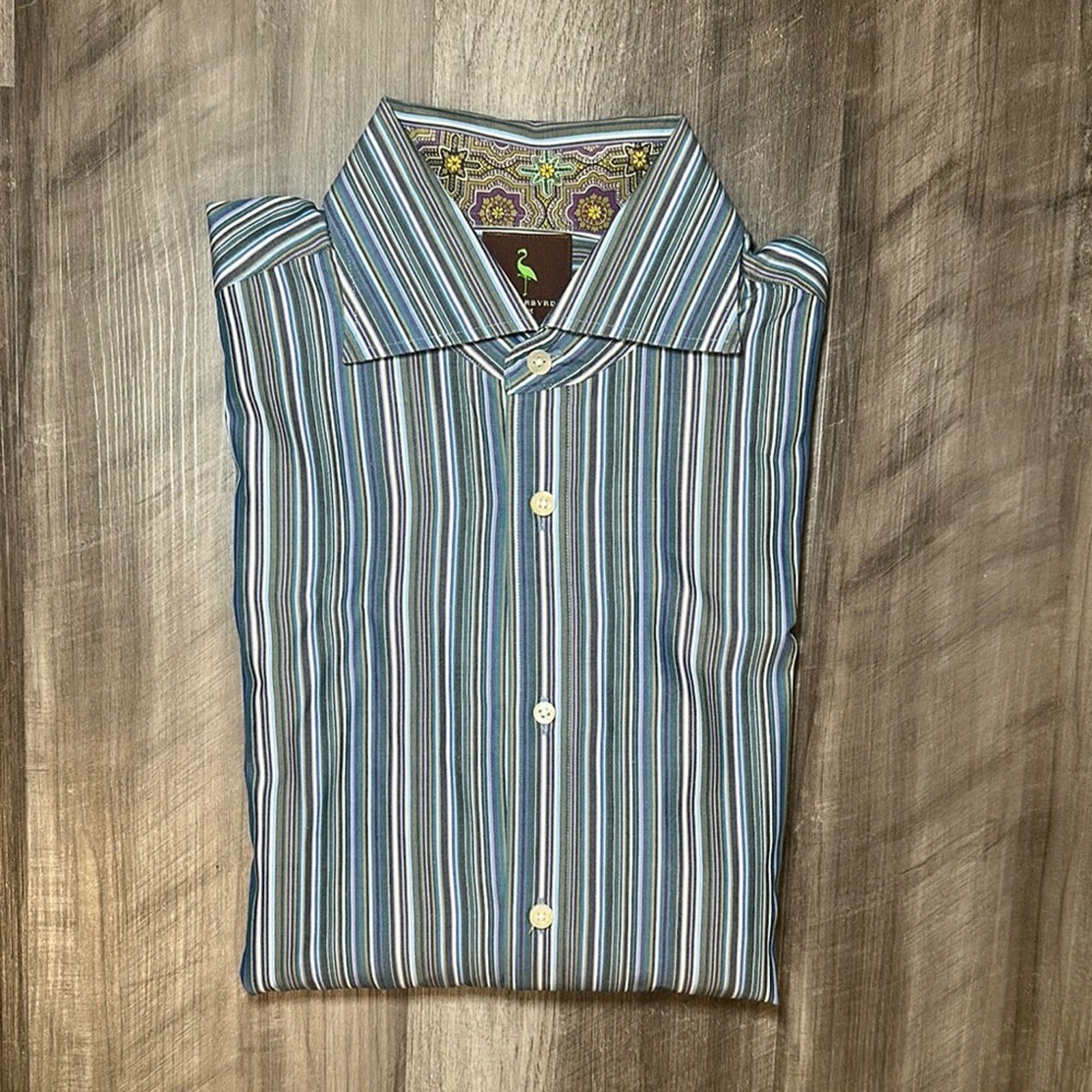 Tailorbyrd Tailorbyrd Striped Long Staple 2-Ply Yarn Long Sleeve - Med Size US M / EU 48-50 / 2 - 1 Thumbnail