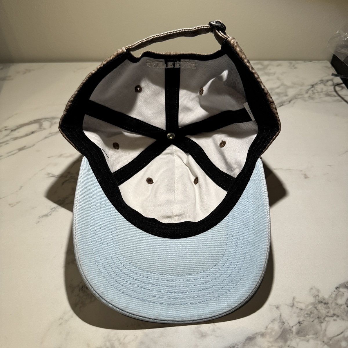 Supreme SUPREME PIGMENT COATED 2-TONE S LOGO 6 Panel Hat Cap Size ONE SIZE - 3 Thumbnail