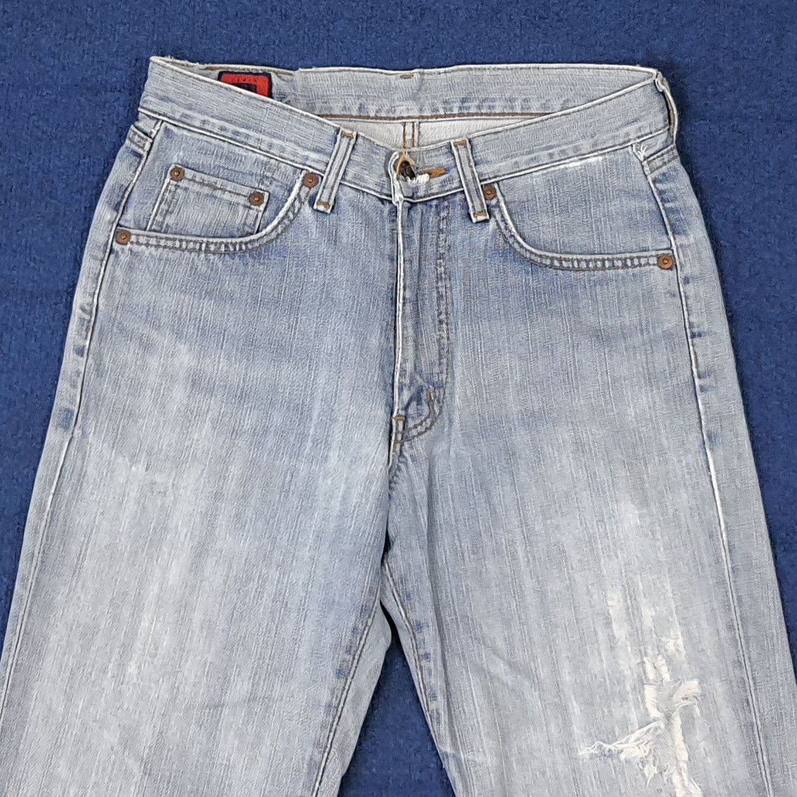 Edwin Vintage Edwin 503 Distressed Style Denim C272N24 Size US 29 - 2 Thumbnail