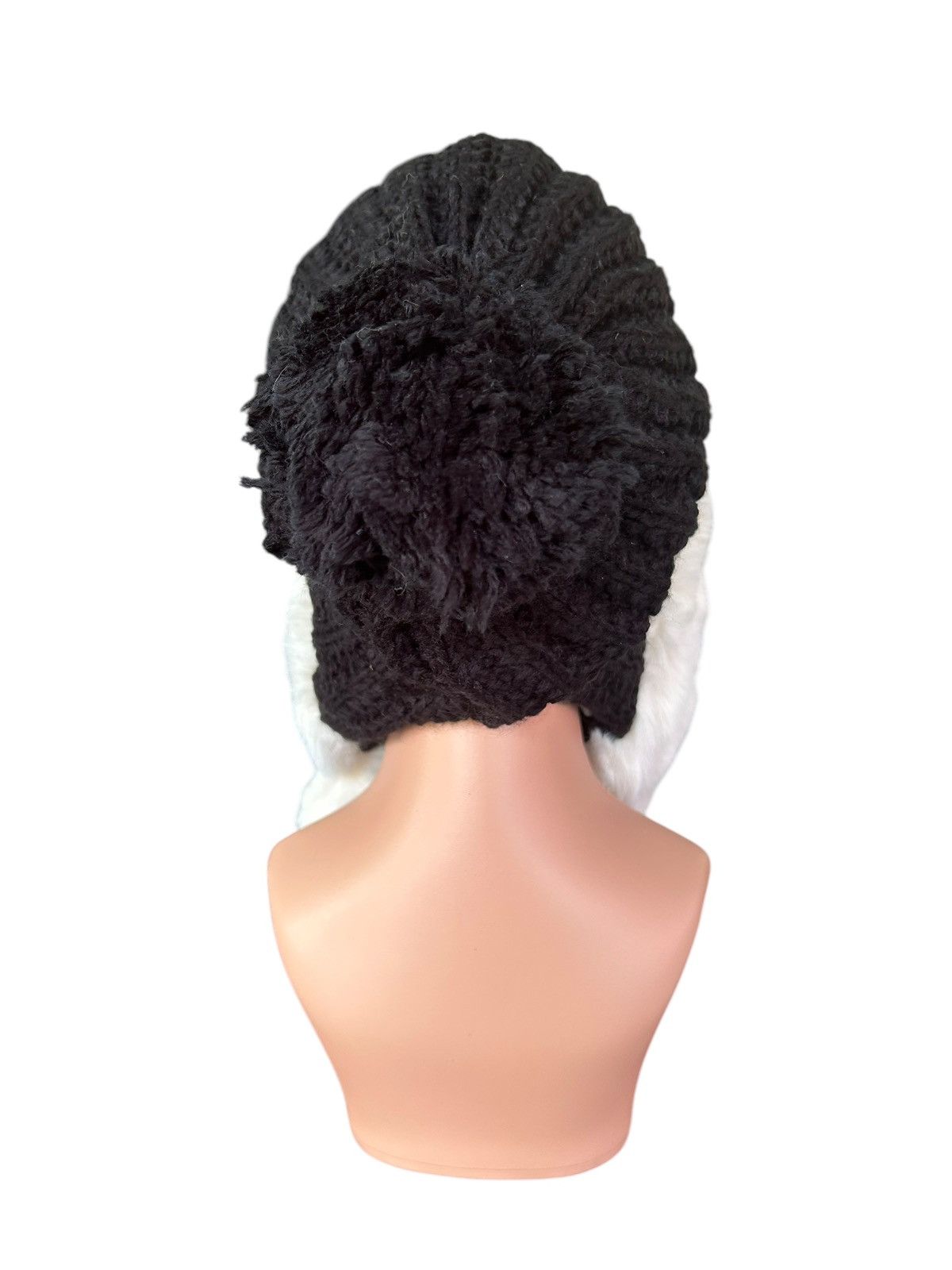 Japanese Brand × Kapital × Vintage Japanese Punk Bondage Style knitt Fur Big Beanie hats Size ONE SIZE - 4 Thumbnail