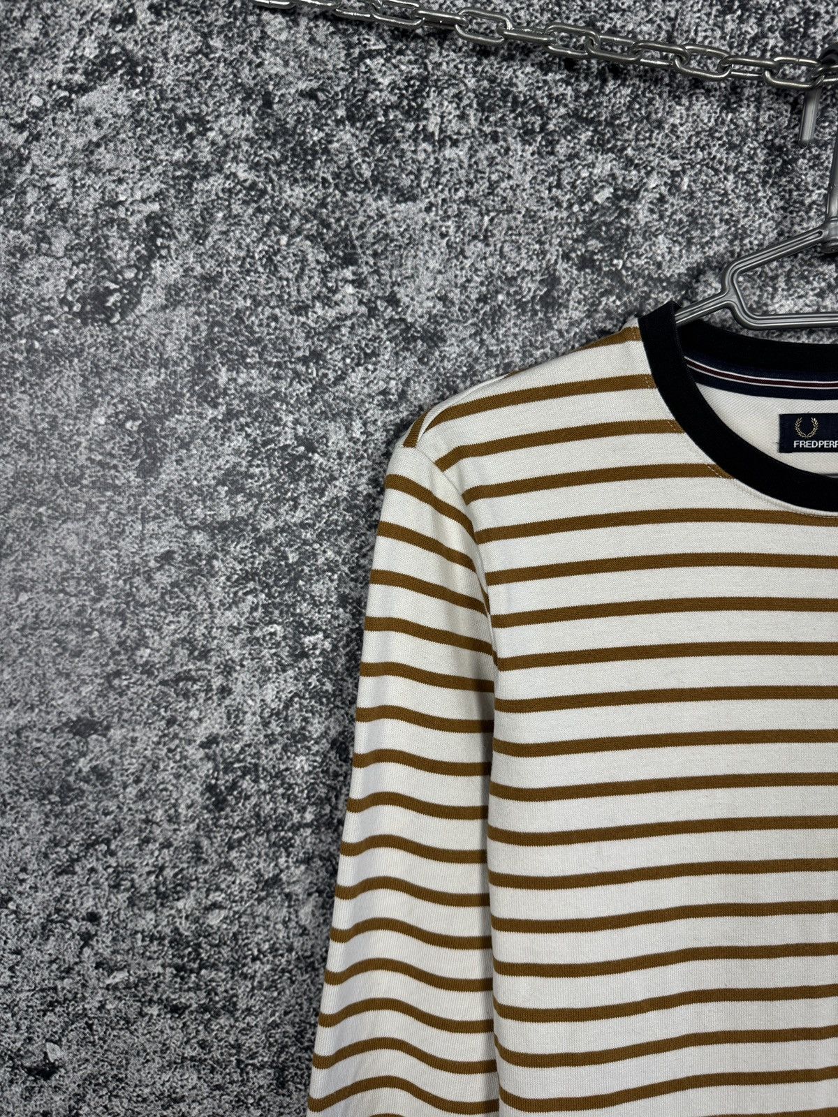 Fred Perry Men’s Fred Perry Striped Sweatshirt Pullover Casual Size M Size US M / EU 48-50 / 2 - 3 Thumbnail
