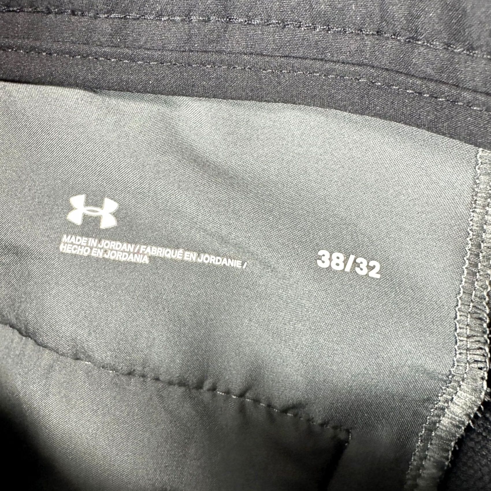 Under Armour Under Armour Golf Chino Pants Mens 38X32 Black Flat Front Straight Fit Pockets Size US 38 / EU 54 - 4 Thumbnail