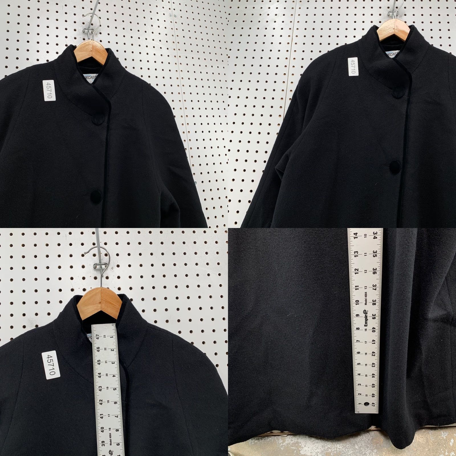 Vintage VINTAGE Forecaster of Boston Wool Overcoat Womens 10 Black Coat Long Wool USA 100% Pure Wool 100% Pure Wool Boston Overcoat Womens 10 Black USA Size L / US 10 / IT 46 - 8 Thumbnail