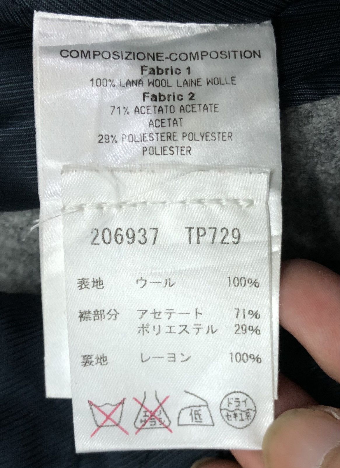 Balenciaga Vintage Balenciaga Paris Grey Wool Cropped Jacket - Size 38 Size M / US 6-8 / IT 42-44 - 15 Thumbnail