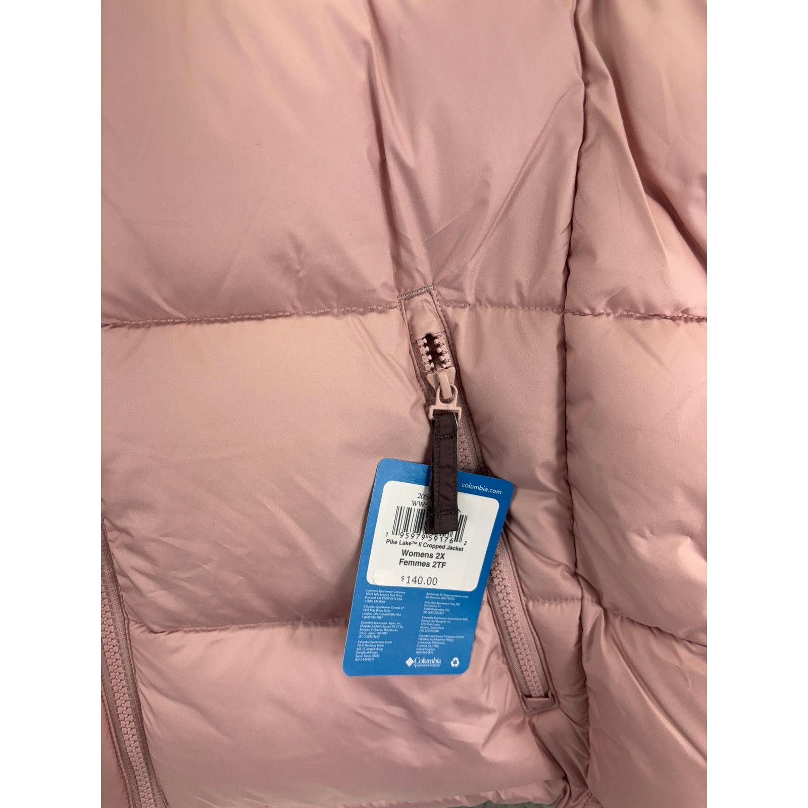 Columbia Columbia Pike Lake II Crop Puffer Jacket Women 2X Pink Size XXL / US 16-18 / IT 52-54 - 6 Thumbnail