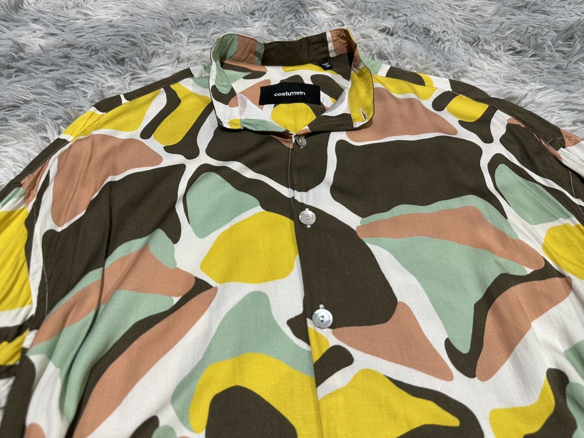 Other 🔥Costumein Abstract Rayon Shirt Ls Mandarin Collar Size US XL / EU 56 / 4 - 5 Thumbnail