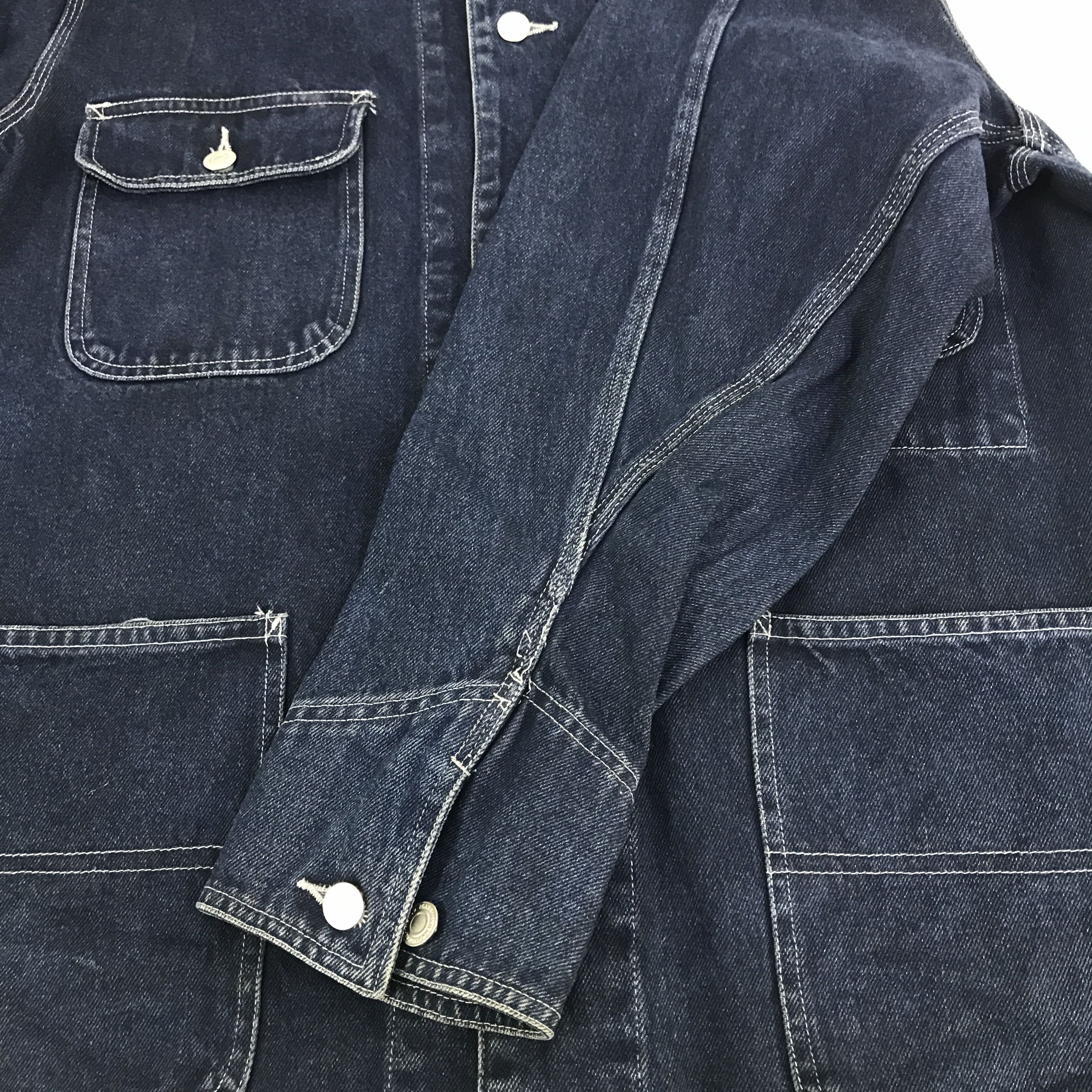 Japanese Brand Vintage Seashop Denim Button Jacket K115B7 Size US L / EU 52-54 / 3 - 8 Thumbnail