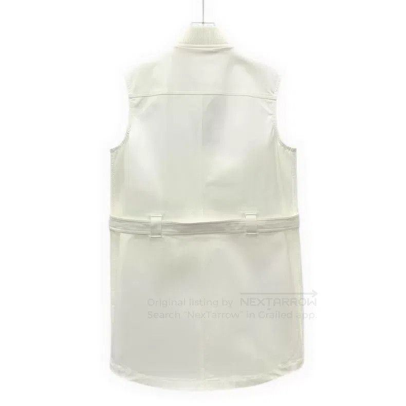 Hermes Hermes White cotton belt waist sleeveless dress Size S / US 4 / IT 40 - 2 Thumbnail
