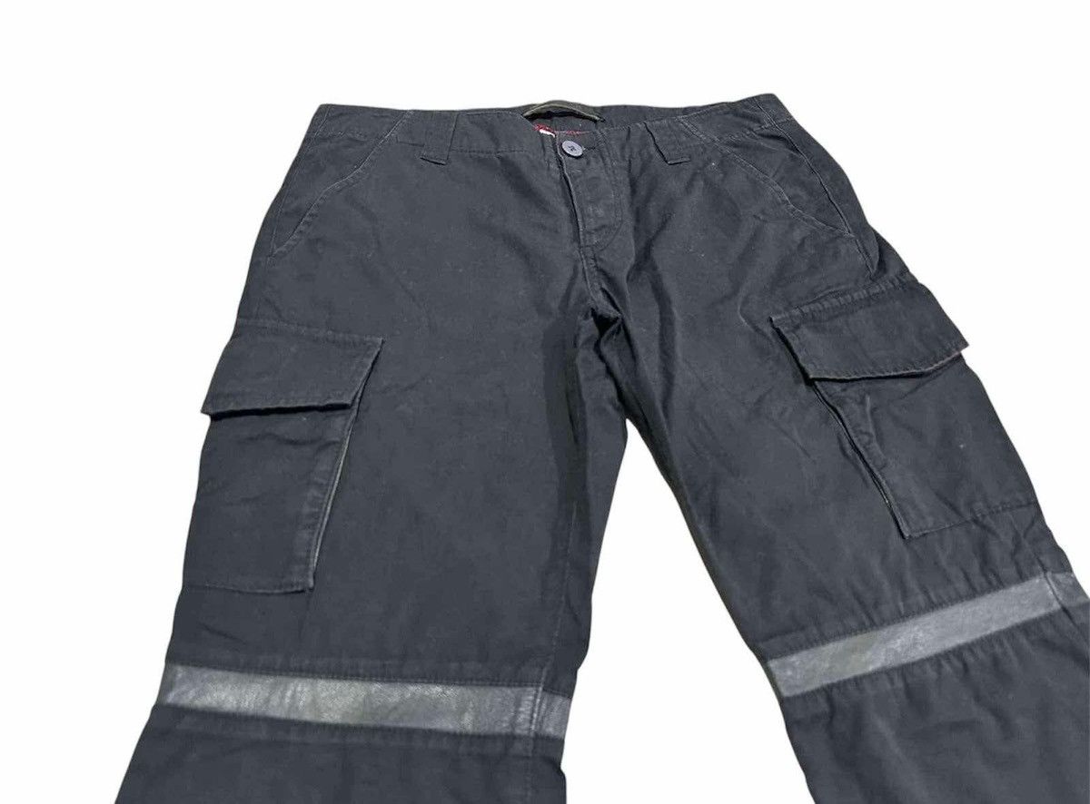 If Six Was Nine × Japanese Brand × Le Grande Bleu (L.G.B.) 🔥Japanese Y2K Bark Tannage Goatskin Flared Cargo Pants Size US 32 / EU 48 - 2 Thumbnail
