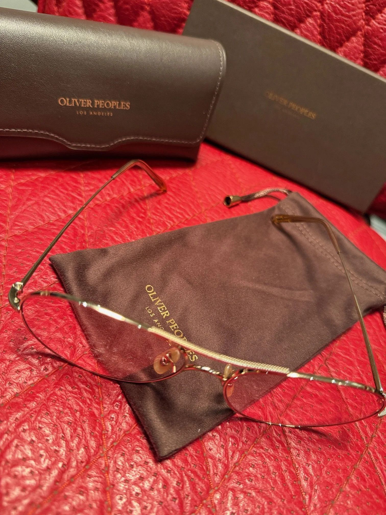 Oliver Peoples Oliver Peoples Rockmore Aviator Sunglasses Size ONE SIZE - 4 Thumbnail